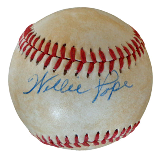 Willie Pope Autographed Baseball Negro League Baseball Grays JSA 179597
