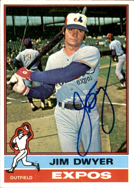 Jim Dwyer Autographed 1976 TOPPS Card #94 Montreal Expos 183482