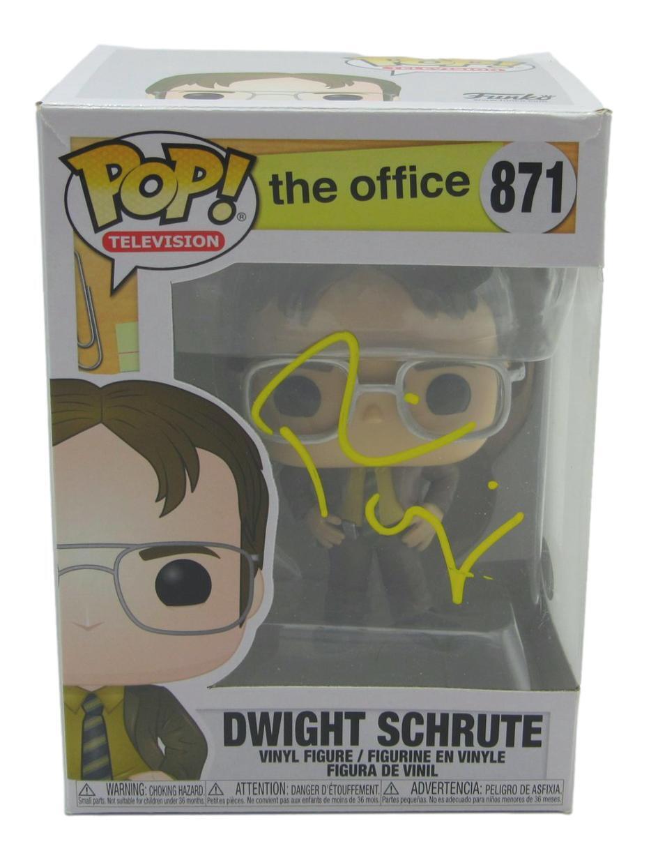 Rainn Wilson Signed Dwight Schrute The Office Funko Pop 871 PSA/DNA  ITP 160483