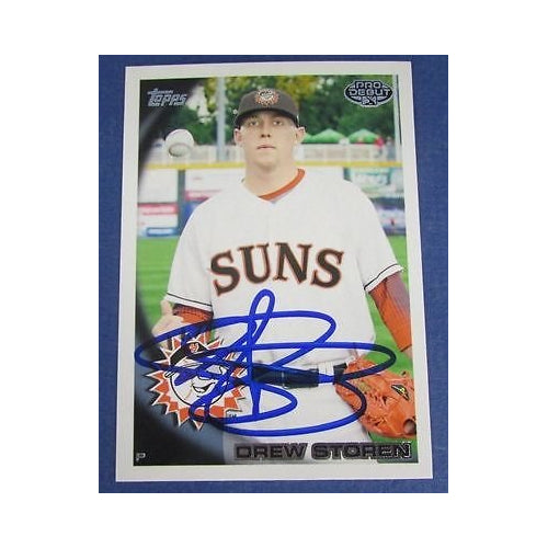 Drew Storen Nationals Signed/Autographed 2010 Topps Pro Debut Baseball Card #164