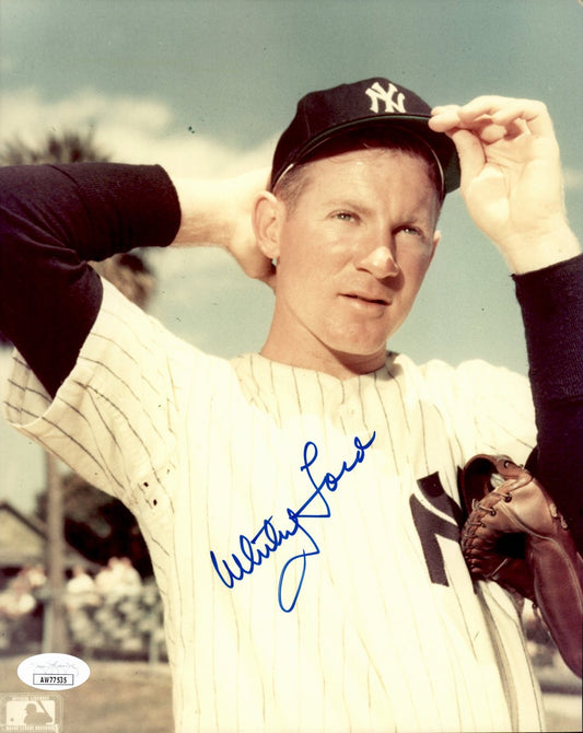 Whitey Ford HOF Signed/Autographed 8x10 Photo New York Yankees JSA 191454
