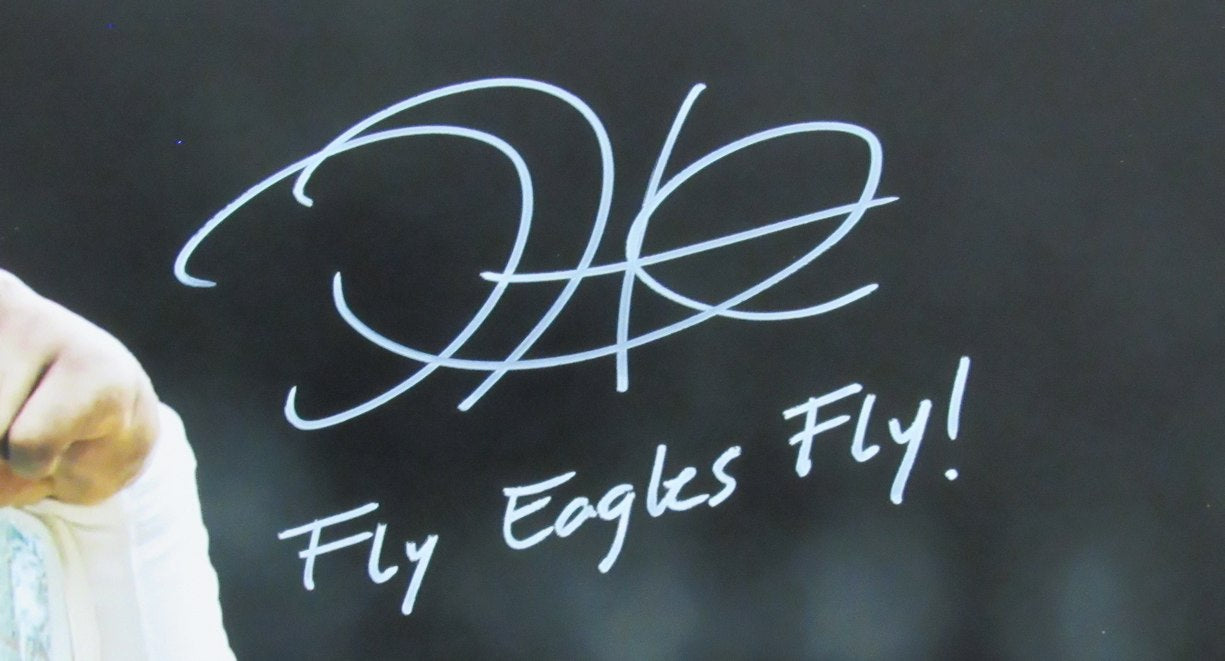 Jalen Hurts Autographed/Inscribed "Fly Eagles Fly!" 16x20 Photo Philadelphia Eagles JSA 175593