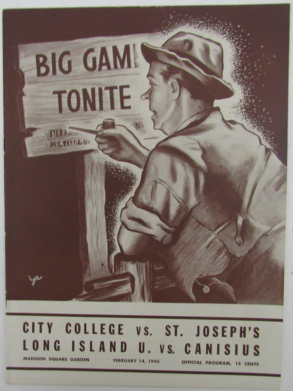 1945 City College vs. St Joseph's College Basketball Program 131409