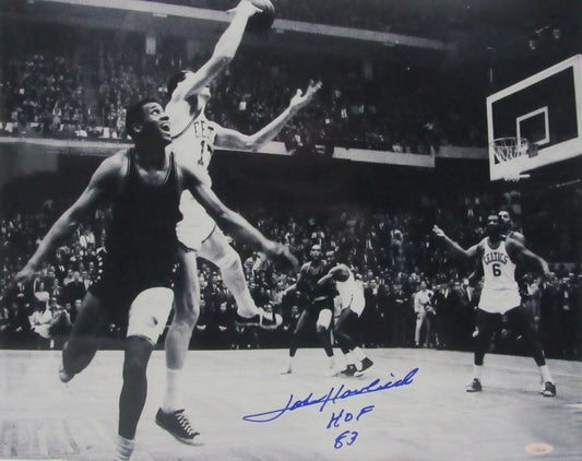 John Havlichek Boston Celtics Signed/Inscribed 16x20 B/W Photo TriStar 146404