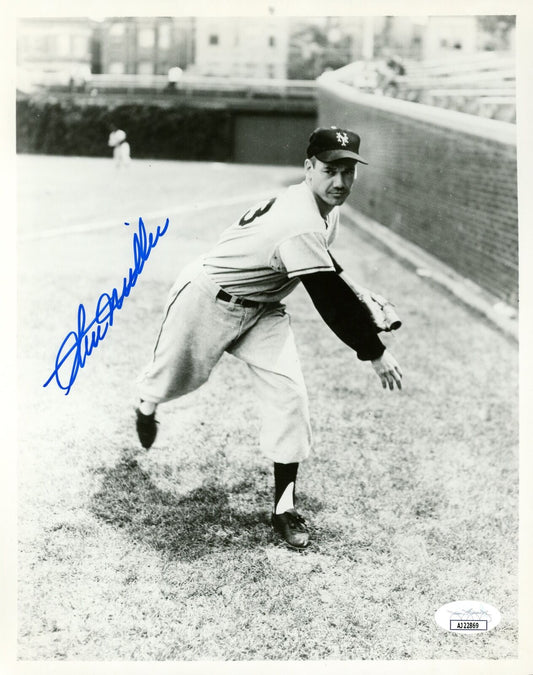 Stu Miller Autographed 8x10 Photo New York Giants JSA 177878