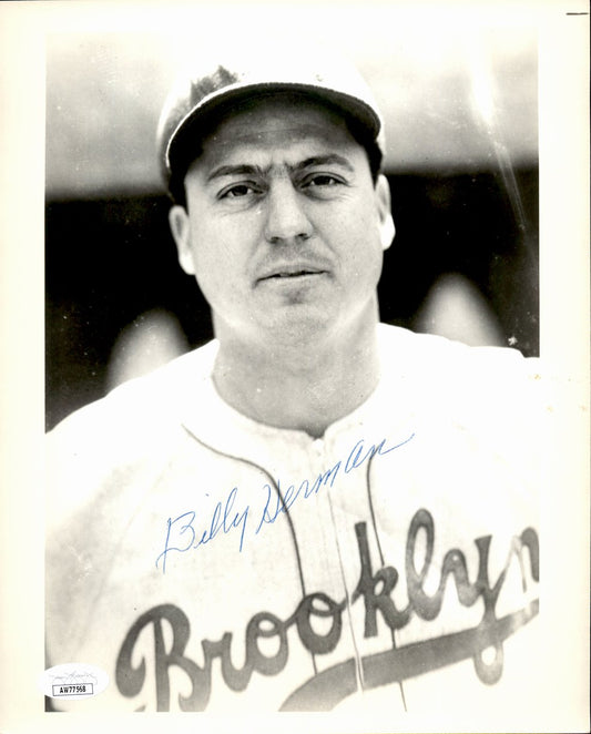 Billy Herman HOF Signed/Autographed 8x10 Photo Brooklyn Dodgers JSA 191423