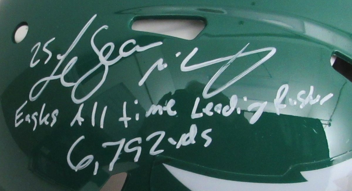 LeSean McCoy Signed/Ins Eagles Kelly Speed Full Size Authentic Helmet PSA 193327