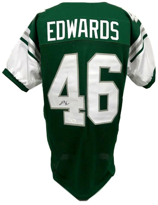 Herm Edwards Eagles Autographed/Signed Custom Jersey JSA 130863