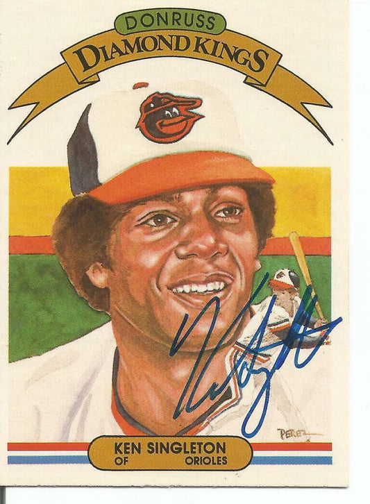 Ken Singleton Orioles Signed/Autographed 1982 Donruss Card #24 150757