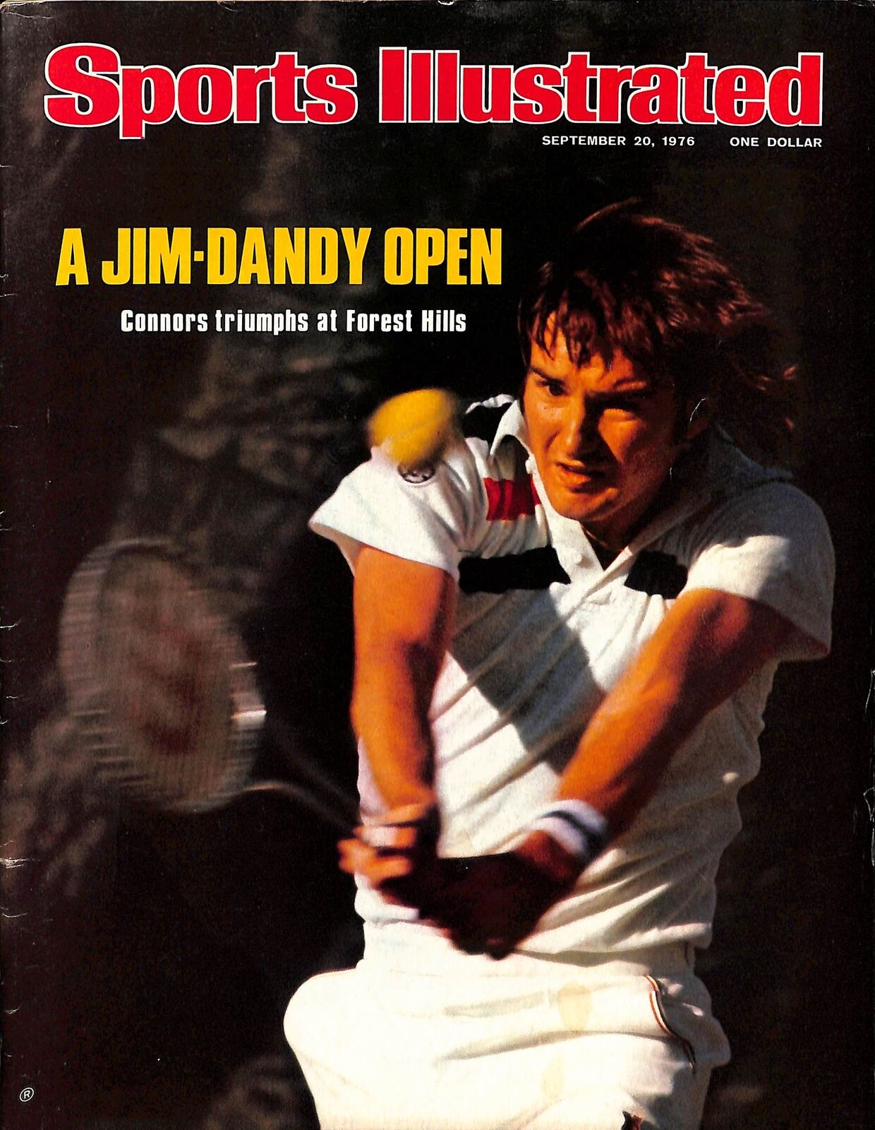 September 20, 1976 Jimmy Connors US Open Sports Illustrated NO LABEL  180587