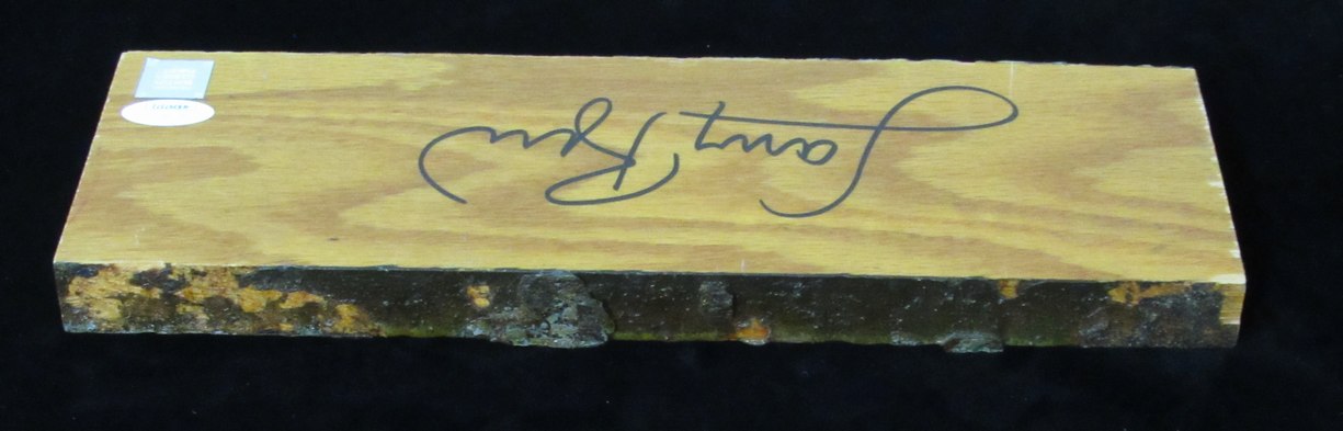 Larry Bird Autographed Boston Garden Parquet Court Floor 12x4x1 JSA 189306