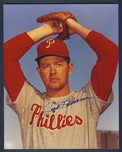 Jack Baldschun Phillies Autographed/Signed 8x10 Photo 124541