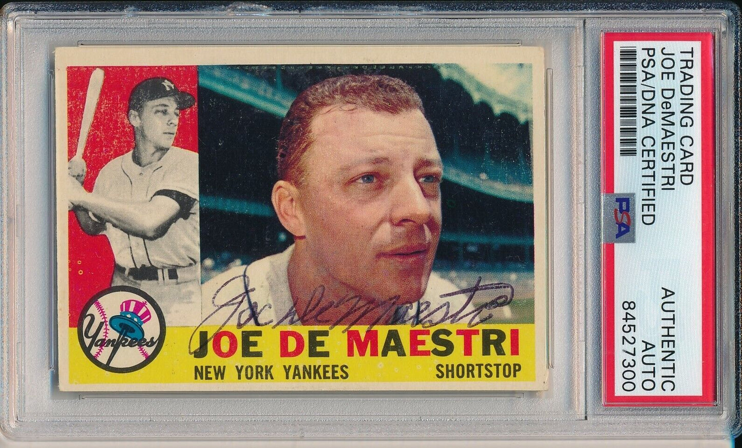 Joe DeMaestri Yankees Signed/Autographed 1960 TOPPS Card #358 PSA/DNA 166535