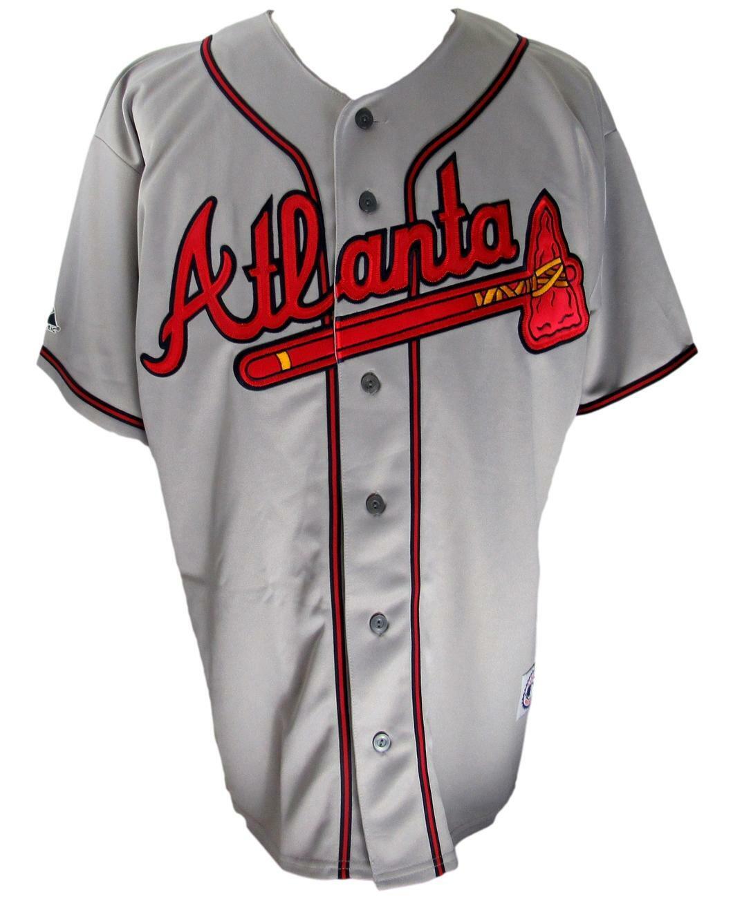 Ronald Acuna Jr. Signed Atlanta Braves Majestic Grey Baseball Jersey JSA 158500