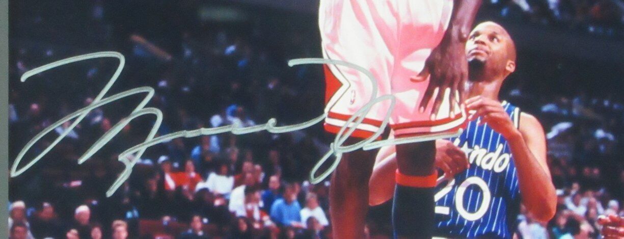 Michael Jordan #45 Comeback Bulls Signed 8x10 Photo Collage Framed UDA 165881