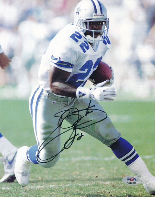 Emmitt Smith HOF Signed/Auto 8x10 Magazine Photo Dallas Cowboys PSA/DNA 188128