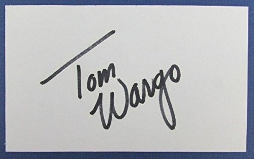 Tom Wargo Golf PGA Autographed/Signed 3x5 Index Card 127066