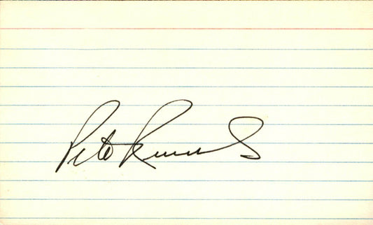 Pete Runnels Boston Red Sox d.1991 Signed/Autographed 3x5 Index Card 162564
