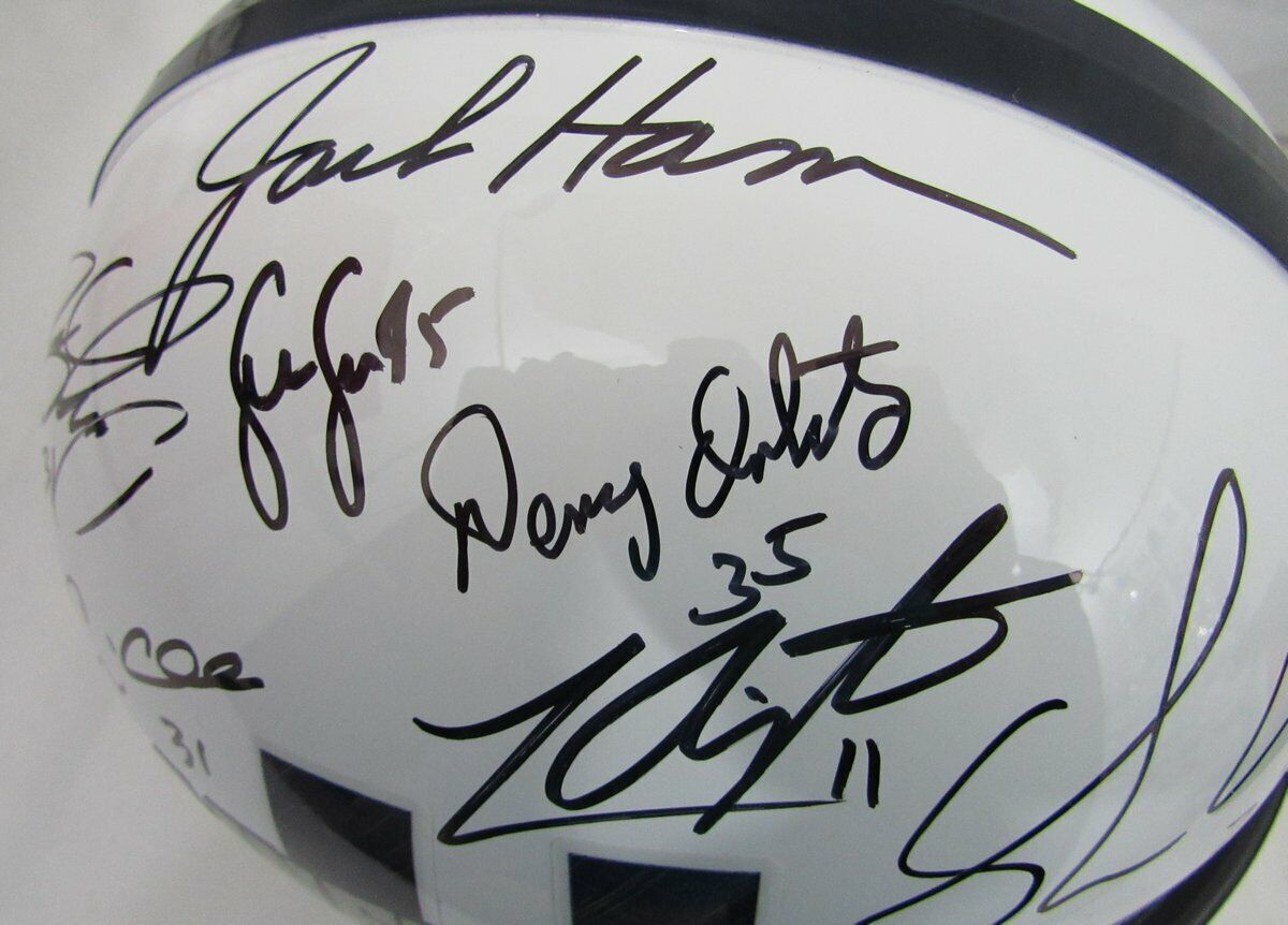 Linebacker U Signed/Auto Penn State Full Size Replica Helmet 10 Sigs JSA 135500