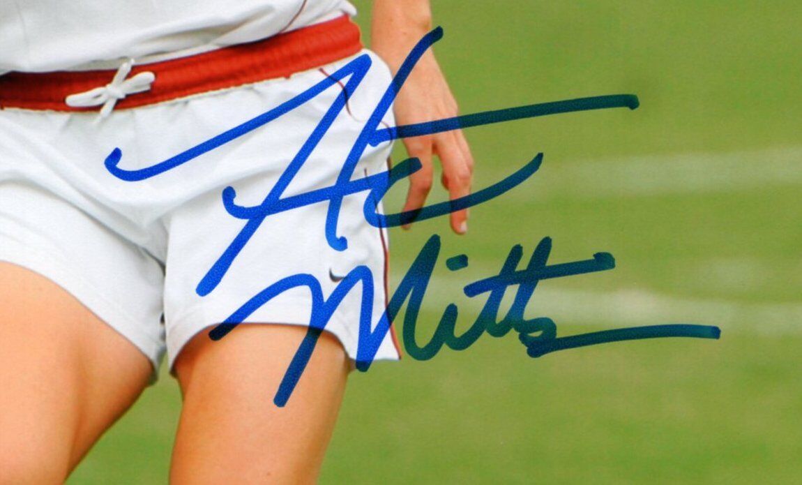 Heather Mitts USWNT Autographed/Signed Color 8x10 Photo jSA 136725