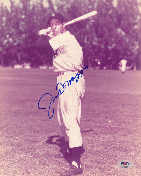 Joe DiMaggio HOF Signed/Autographed 8x10 Photo New York Yankees PSA/DNA 191864