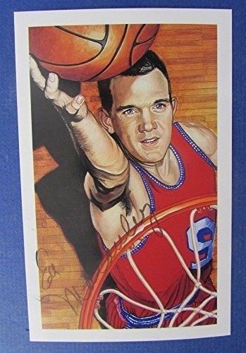 Ed Macauley Autographed/Signed Center Court Ron Lewis Postcard 123221