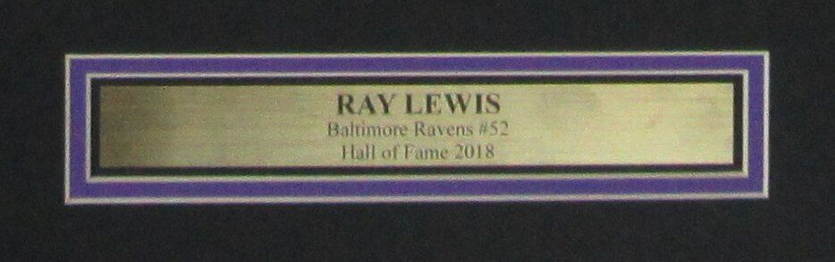 Ray Lewis HOF Baltimore Ravens Signed/Auto 16x20 Photo Framed Beckett 164487
