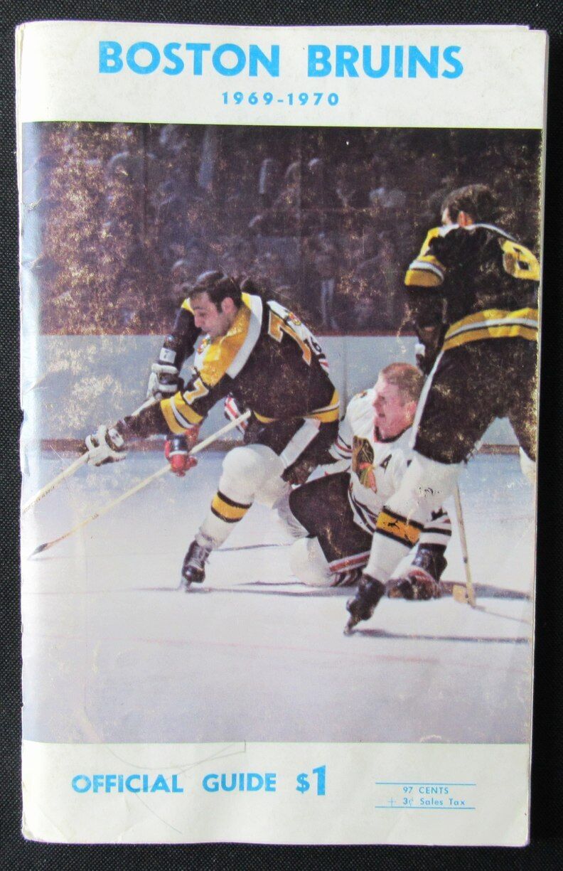 1969-70 Boston Bruins Ice Hockey Official Media/Press Guide 176304