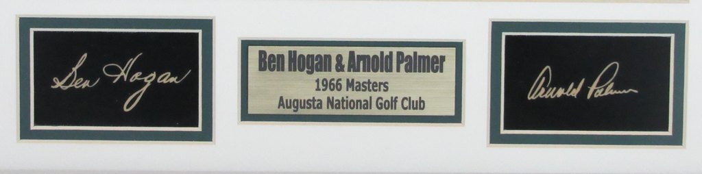 Arnold Palmer/ Ben Hogan 1966 Masters 11x14 Framed Photo w/Laser Engraved Autographs