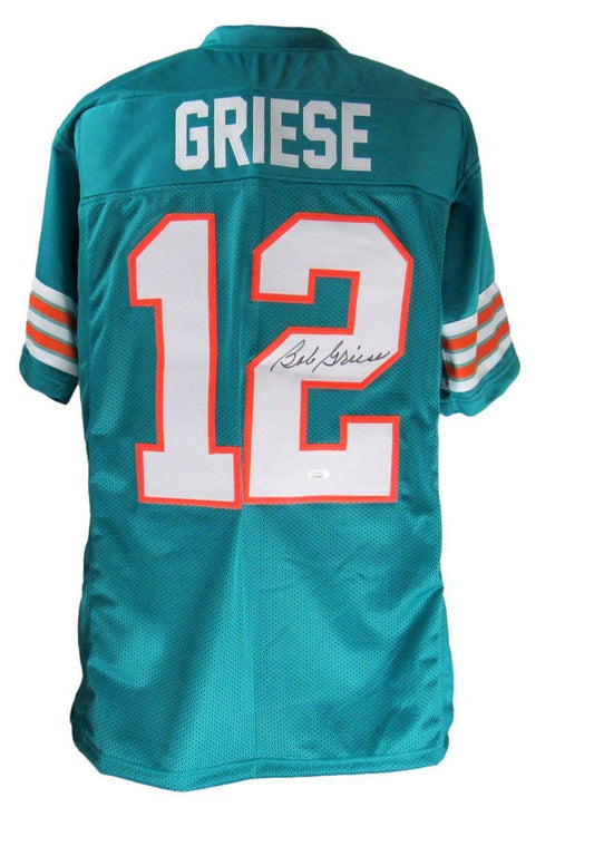 Bob Griese HOF Signed/Auto Miami Dolphins Custom Football Jersey JSA 166137