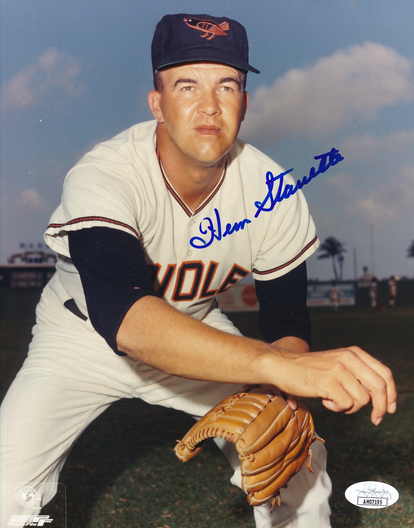 Herm Starrette Autographed 8x10 Photo Baltimore Orioles JSA 181906