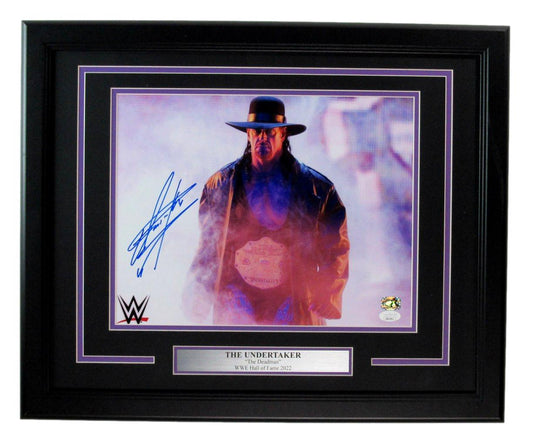 Mark William Calaway "Undertaker" Signed/Auto 11x14 Photo Framed JSA 190547