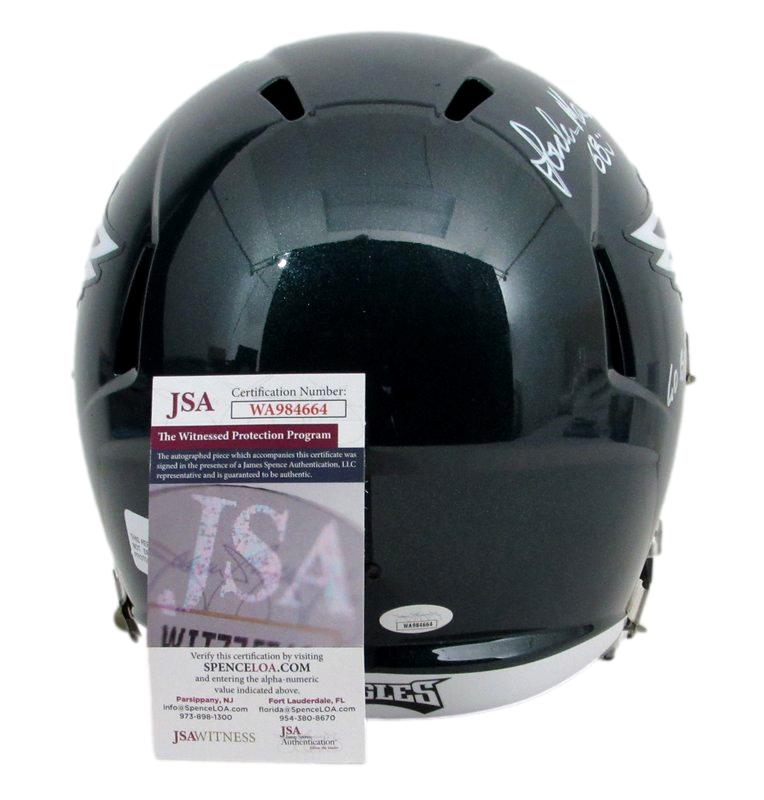 Jordan Mailata Signed/Inscr Full Size Eclipse Replica Helmet Eagles JSA 183388