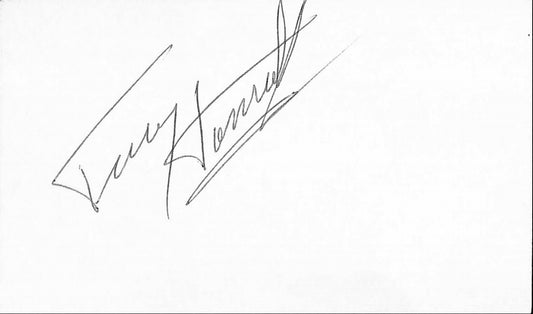 Terry Hanratty Notre Dame/Pittsburgh Steelers Signed/Auto 3x5 Index Card 189539