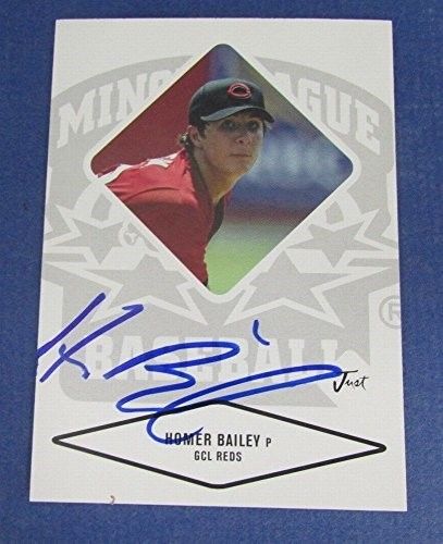 Homer Bailey Reds Signed/Autographed 2004 Just Minors Baseball Card #2