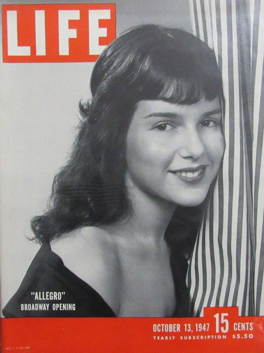 Vintage LIFE Magazine October 13, 1947 - "Allegro" Broadway Opening 164731