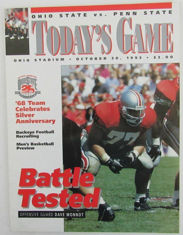 Lot of 10 1993 Penn State Nittany Lions Football Program 138907