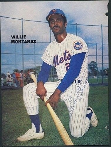 Willie Montanez New York Mets Signed/Autographed Magazine Page 120651