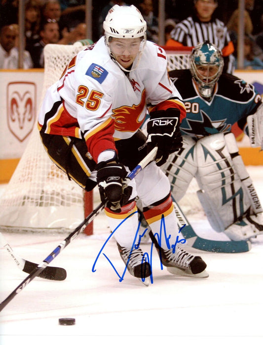 David Moss Calgary Flames Signed/Autographed 8x10 Photo 153062