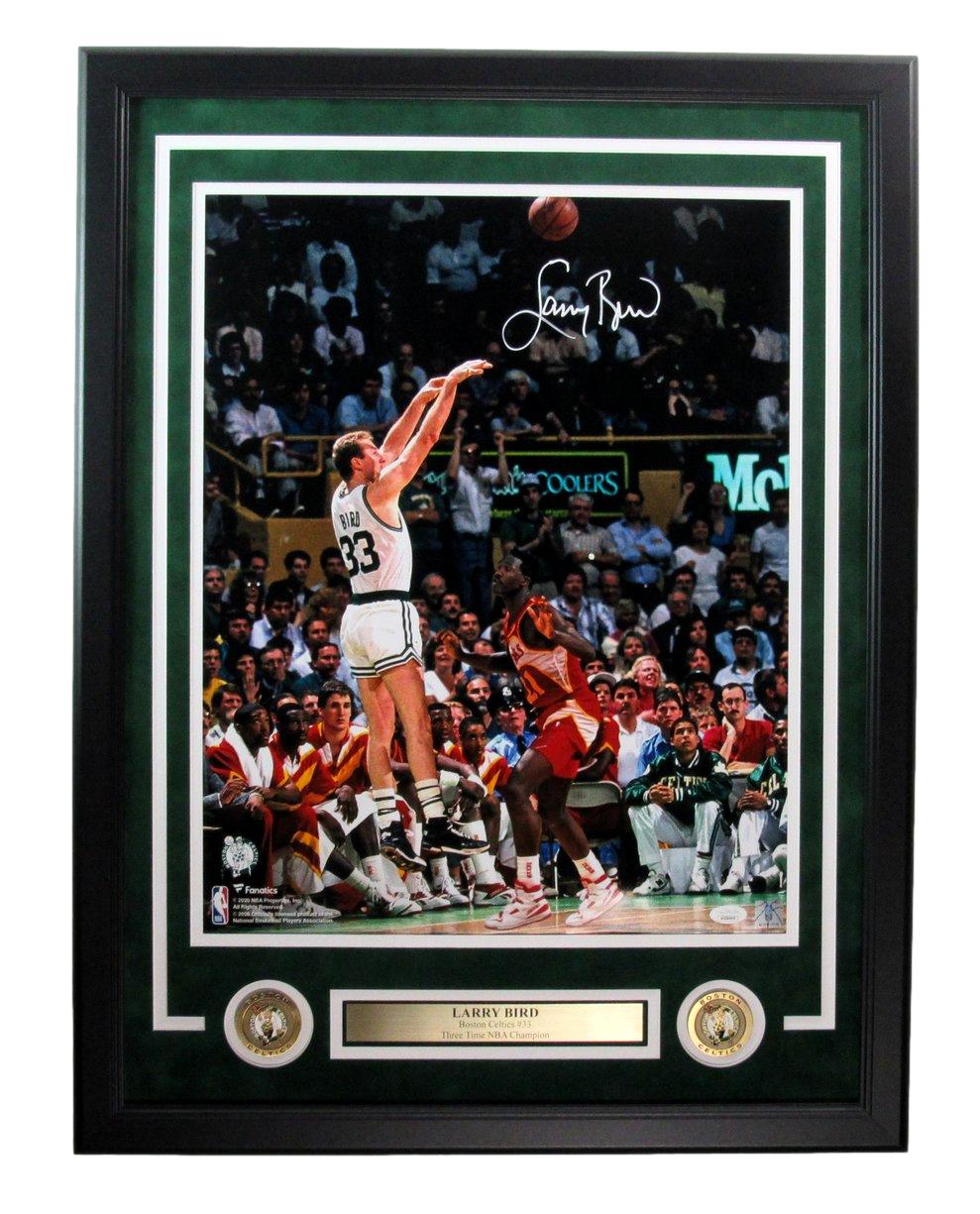 Larry Bird HOF Signed/Auto 16x20 Photo Boston Celtics Framed JSA 189439