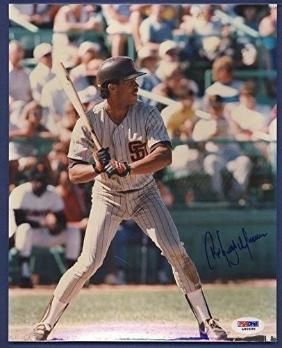 Roberto Alomar Padres Auto/Signed 8x10 Photo PSA/DNA 132631