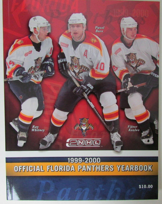 1999-00 Florida Panthers NHL Official Yearbook Pavel Bure Cover 147728