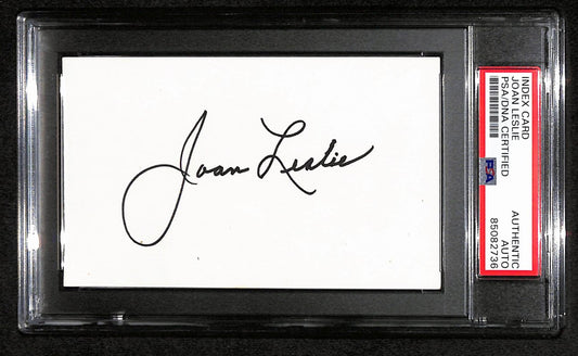 Joan Leslie Signed 3x5 Index Card "High Sierra" PSA/DNA 183924