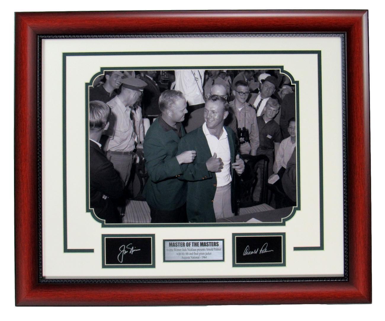 Arnold Palmer/Jack Nicklaus "Master of the Masters" 11x14 Framed Photo w/Laser