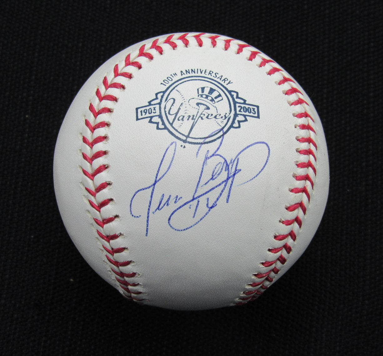 Juan Berenger Signed/Auto Yankees 100th OML Baseball MAB 187082