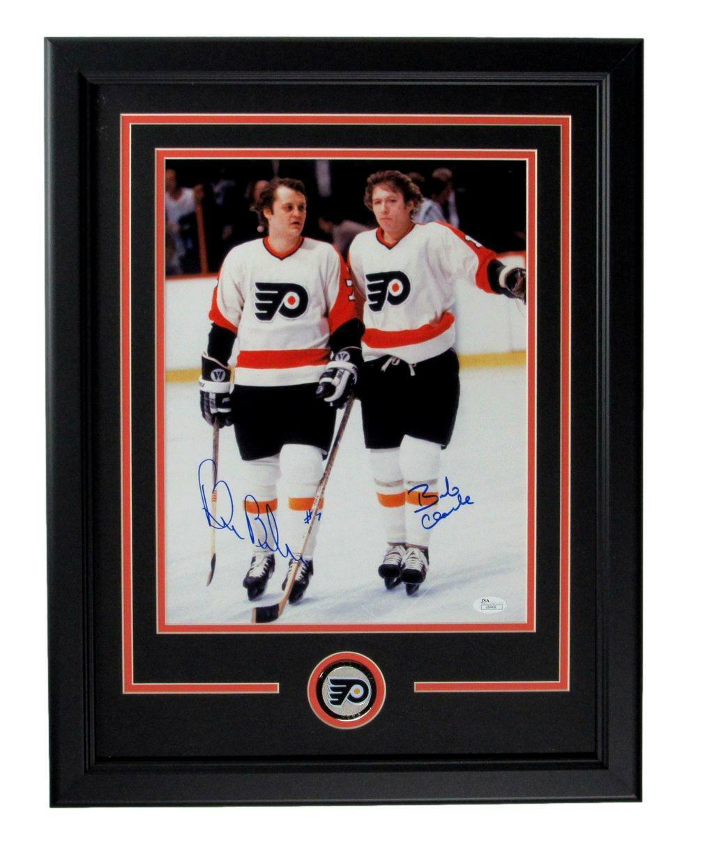 Bill Barber/Bobby Clarke HOF Flyers Dual-Signed 11x14 Photo Framed JSA 165827