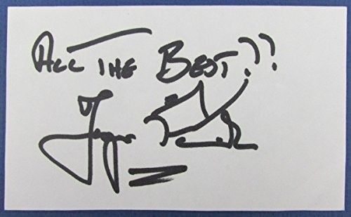 Jesper Parnevik Golf PGA Autographed/Signed 3x5 Index Card 127055