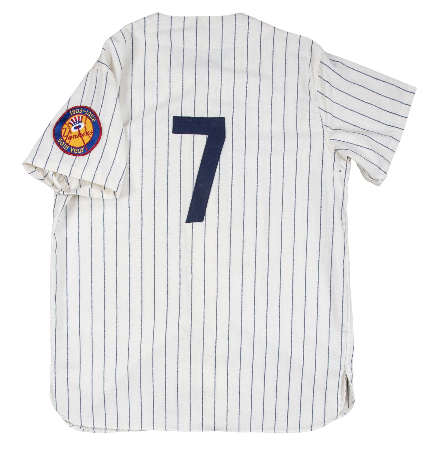 Mickey Mantle Signed Inscribed Mitchell and Ness Jersey Yankees 1952  JSA 157153