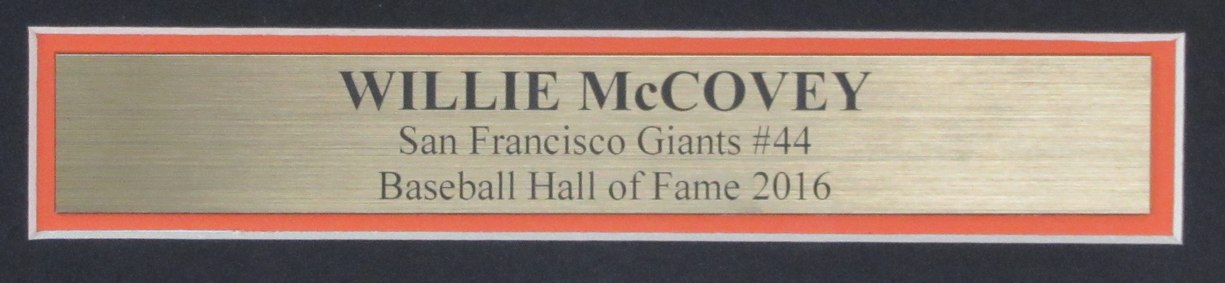 Willie McCovey HOF Signed/Auto 8x10 Photo San Francisco Giants Framed JSA 190837