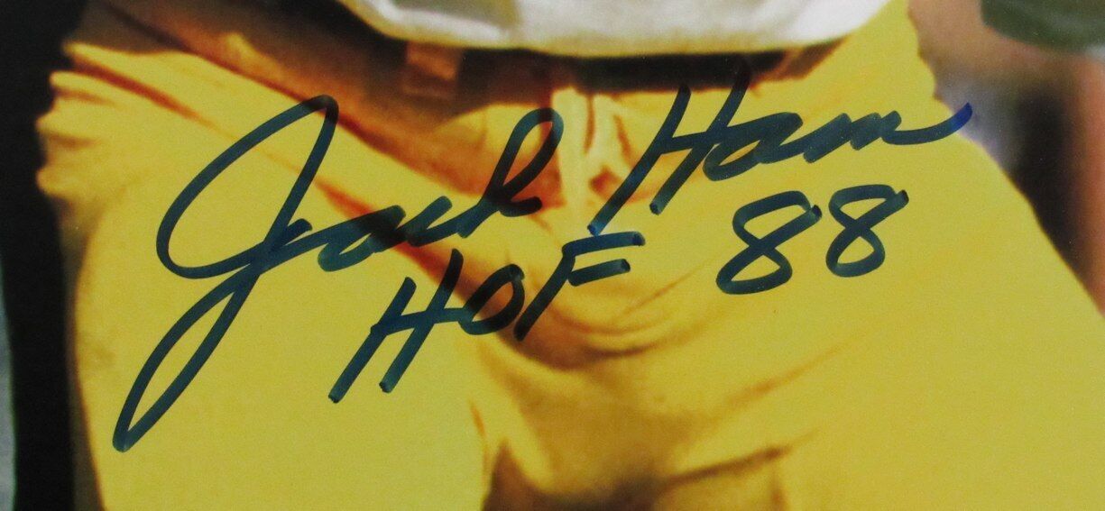 Jack Ham HOF Autographed/Inscribed 16x20 Photo Pittsburgh Steelers Beckett